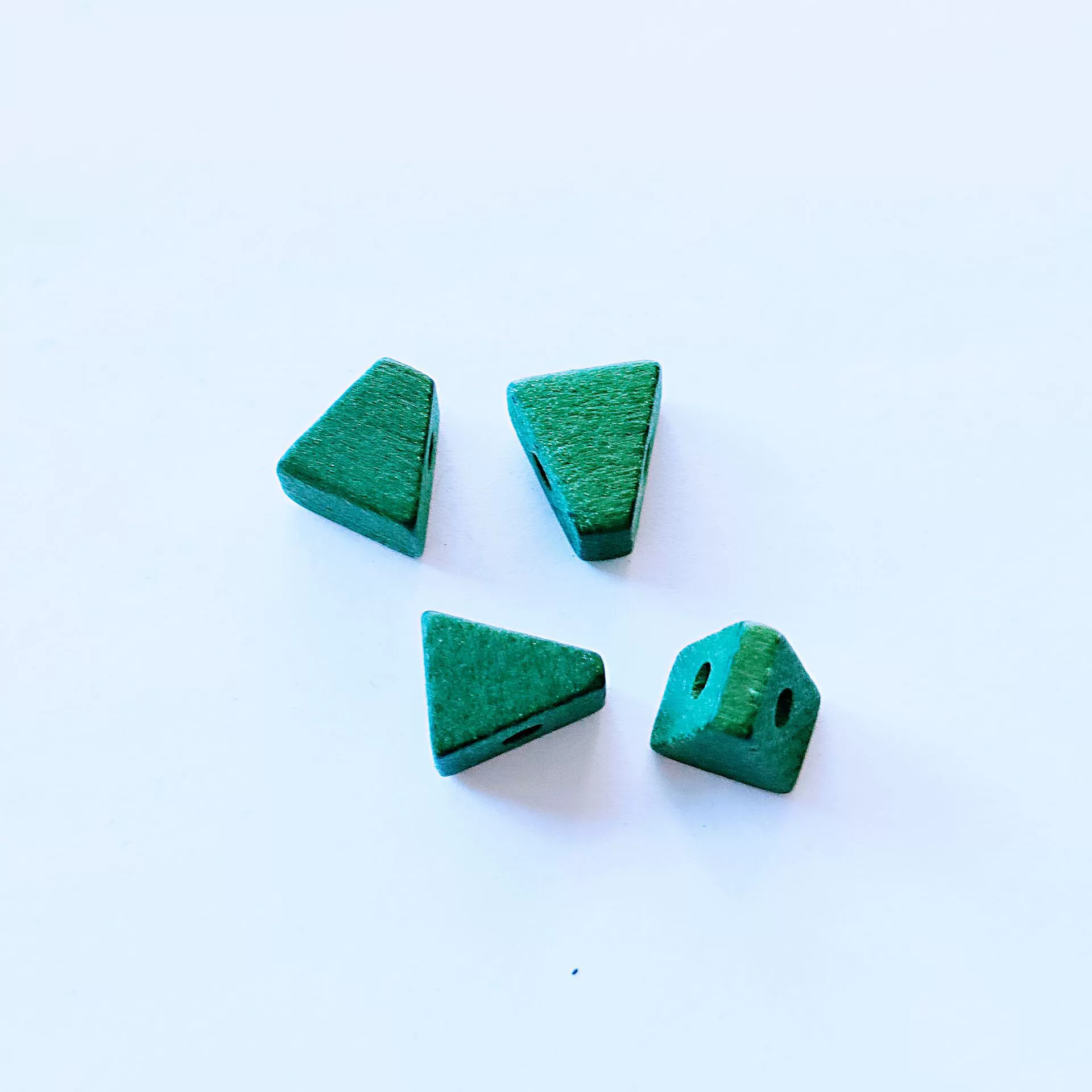 Серьги, клипсы для ушей, аксессуар, креативные деревянные аксессуары, треугольник, DIY, 11 мм