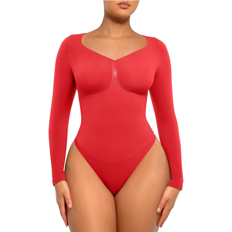 ヨーロッパとアメリカの貿易大きいサイズ産後ヒップリフティングシームレスボディシェイパー女性のコルセットおなかコントロールT字型ボディスーツボディスーツ|undefined