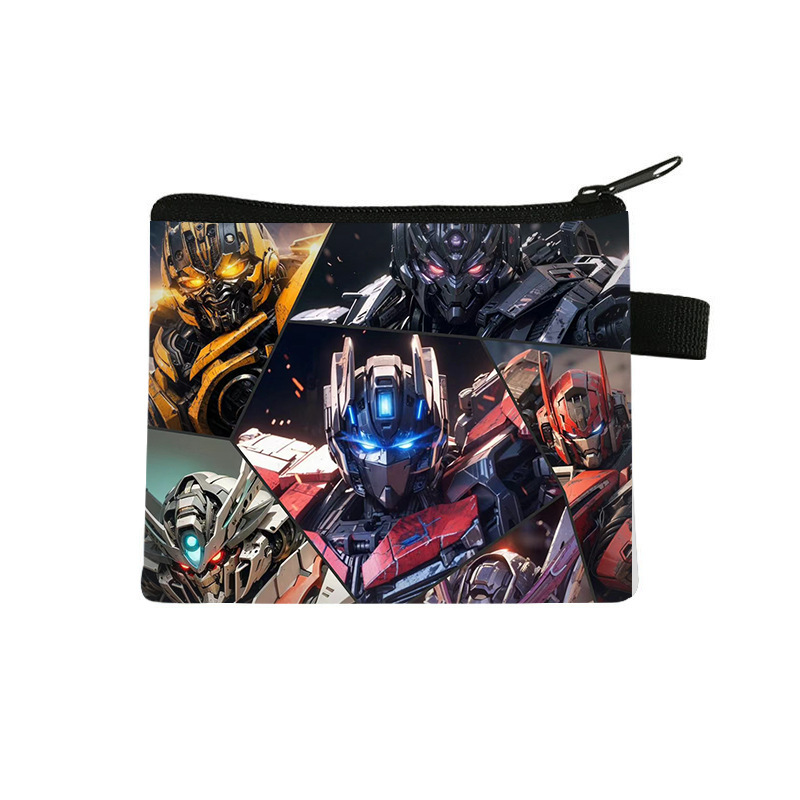 New Transformers Coin Purse for Students and Children, Cute Storage, High-Value Earphone Bag, Wholesale Trendy