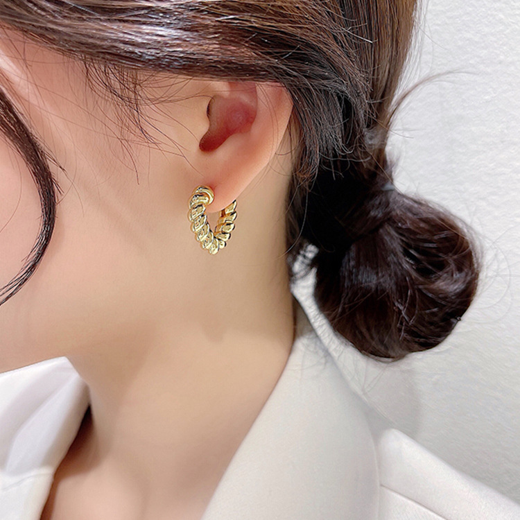 26g Weight Earrings Classification 1 Pair Casual Korean Style Heart Shape Plating Copper Earrings