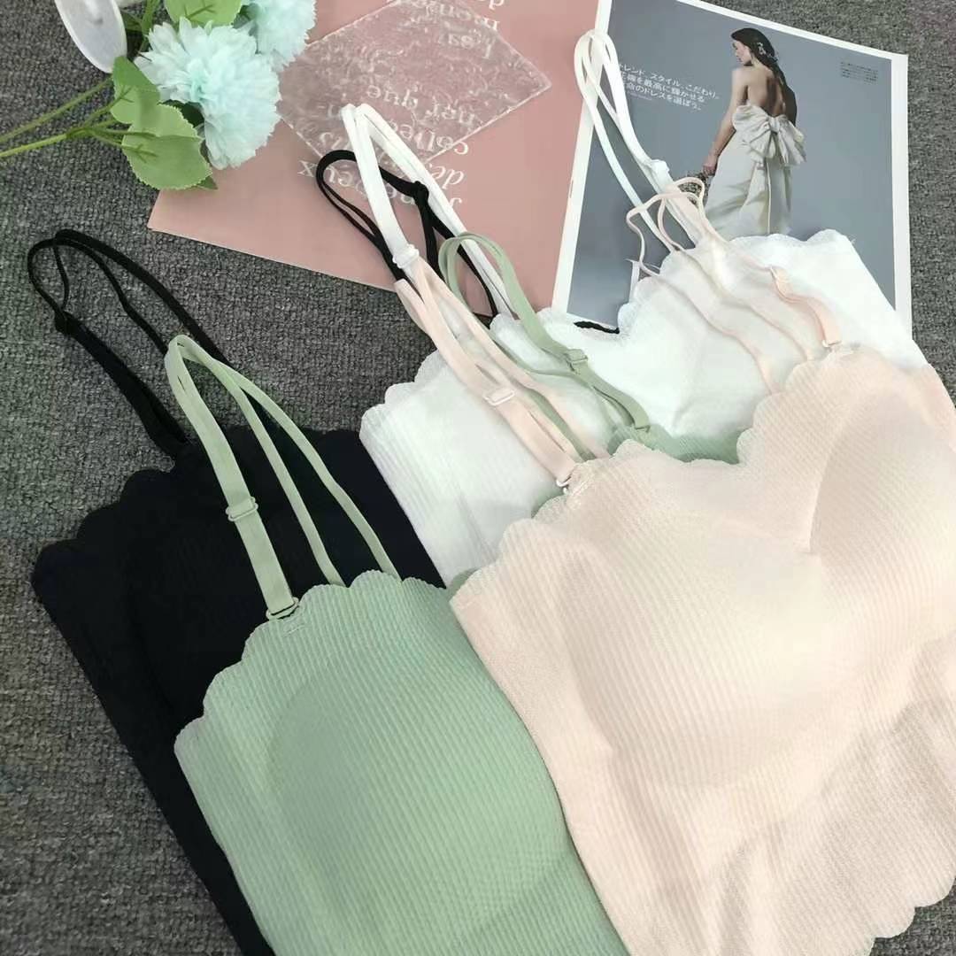 Nueva taza fija sin marcas de alta calidad chaleco de dama sin anillo de acero bra de yoga ropa interior deportiva mujer al por mayor