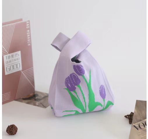 新款户外百搭针织托特包网红手办包包手机收纳包包ins女士手提包