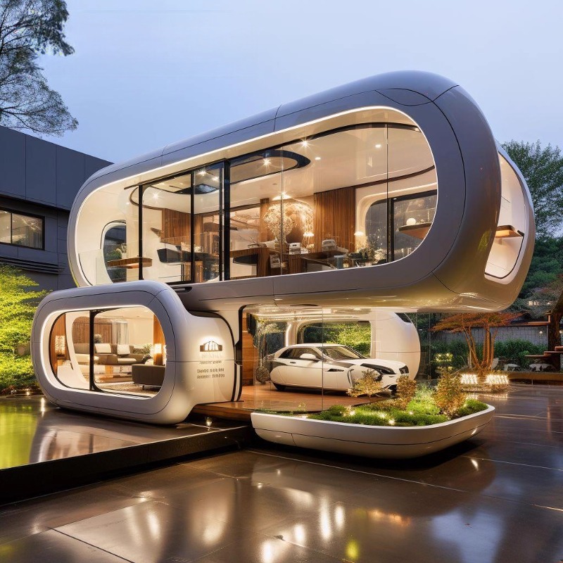 Casa móvil cápsula espacial red hotel residencial sala de estilo estrella sala cápsula hotel comercial oficina de granero de manzanas