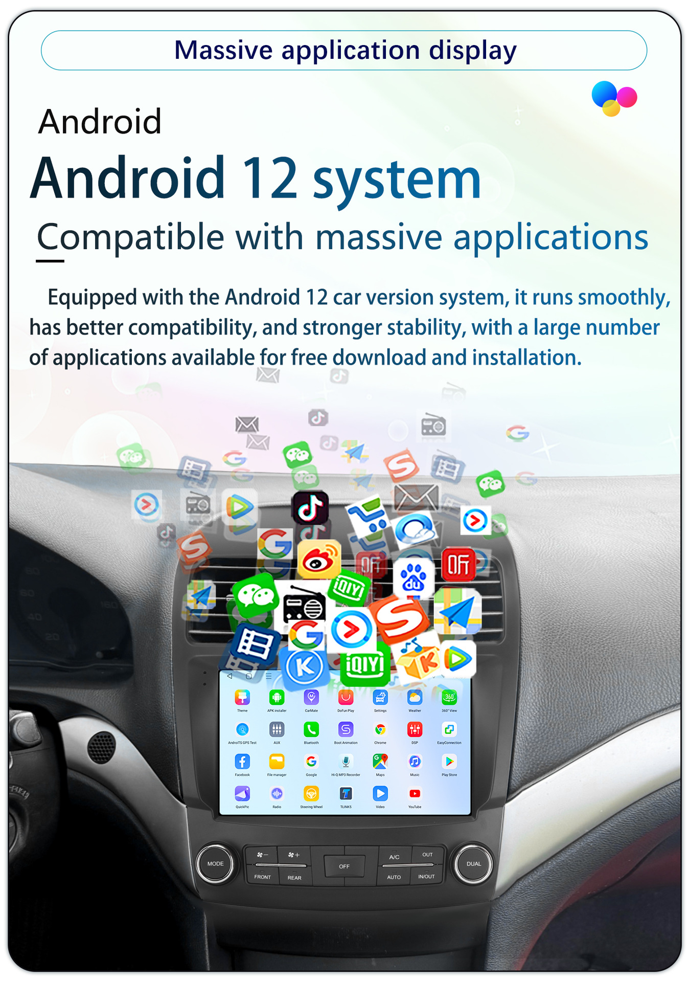 Suitable for 9-Inch 04-08 Acura Tsx Android Wireless Carplay Car Navigation 360 Panoramic All-In-One Machine