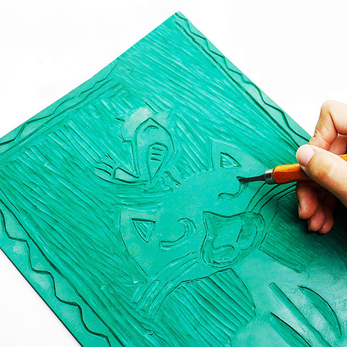 Print engraving plastic board painting board art print engraving board 3mm thickened engraving board printmaking material PVC plastic board