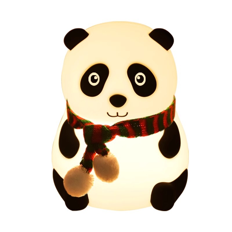 Guochao ネックウォーマー ビッグアイ パンダ ナイトライト かわいい 寝室 パンプキン ライト USB 充電 子供用 LED カラフルな雰囲気ライト|undefined