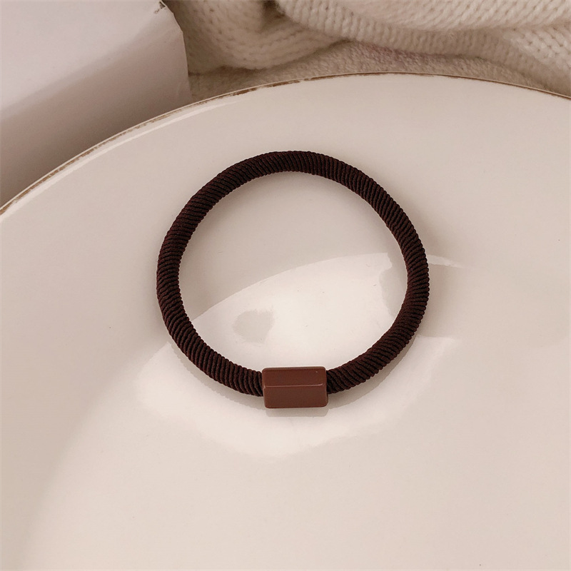 Simple sin marcas de cabello simple cabello corda de cabello corda de cabello anillo de cabello de cola de caballo elástico no lesiones de cabello tocado