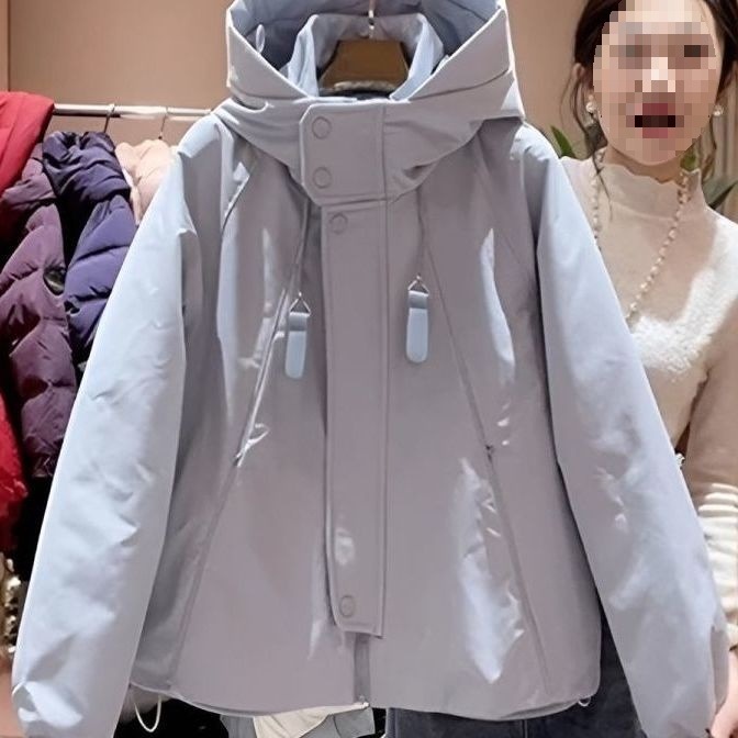 European Station Hooded Jacket Women's 2025 New Spring & Fall Thin Loose Casual Jacket Windbreaker Baseball Uniform Trendy