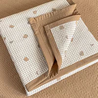 Комплект покрывала 3 предмета (Nantong Home Textile), вязанный двухслойный печатный хлопок, несколько размеров
