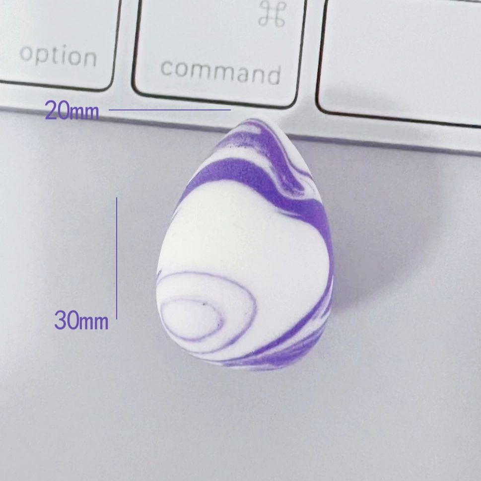 Cosmetic sponge, drop-shaped two-color small, 2 × 3 cm – soft makeup blending sponge