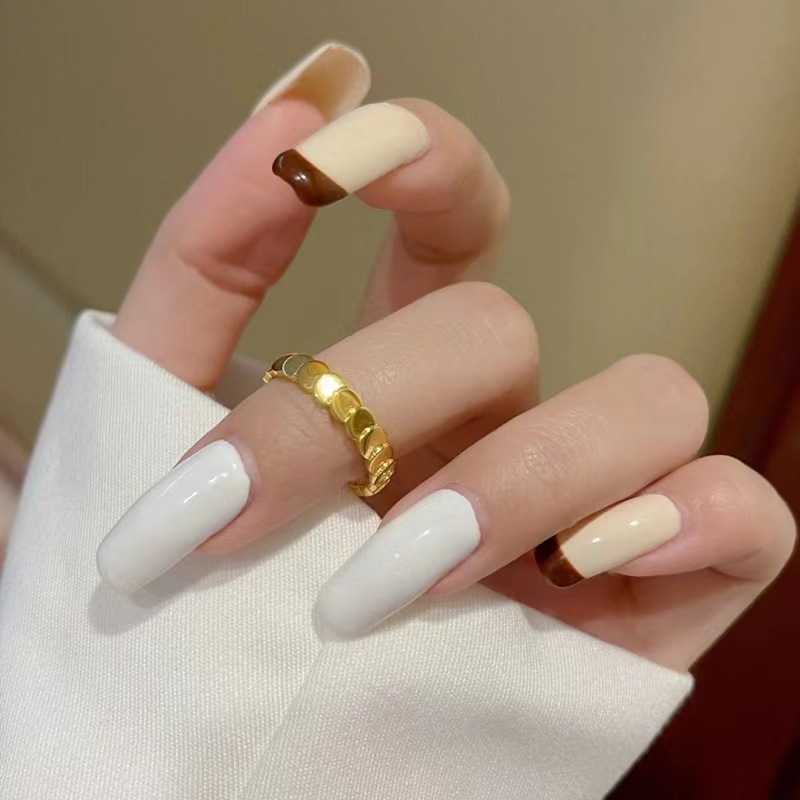 Simple Style Geometric Titanium Steel Plating Rings display picture 3