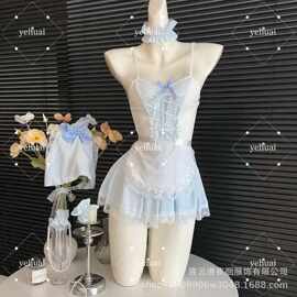 夜徊情趣内衣女性感可爱女仆时尚蕾丝吊带裙纯欲辣妹装