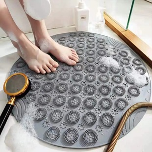 Round bathroom non-slip mat bath bathroom shower mat hotel toilet bathroom floor mat bathtub floor mat waterproof floor