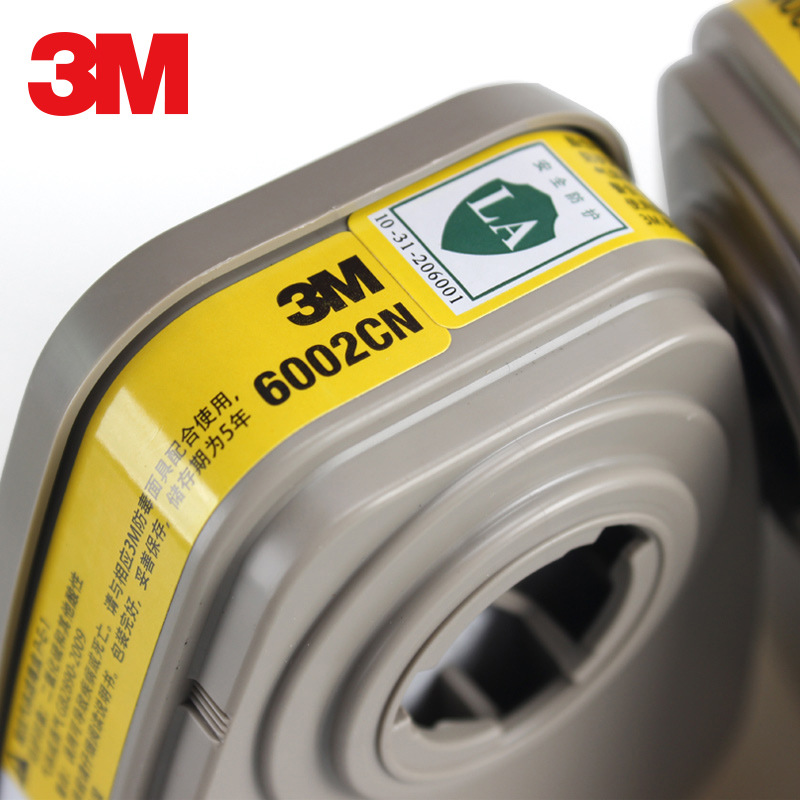 3M6003CN caja de filtro de gas máscara de gas accesorios de filtración de gas orgánico pintura de pulverización de carbón activado cloruro de cloro gas