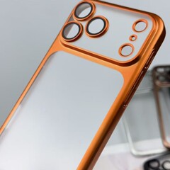 适用苹果iPhone17AIR彩色电镀边框透色磨砂全包PC硬17Pro手机壳