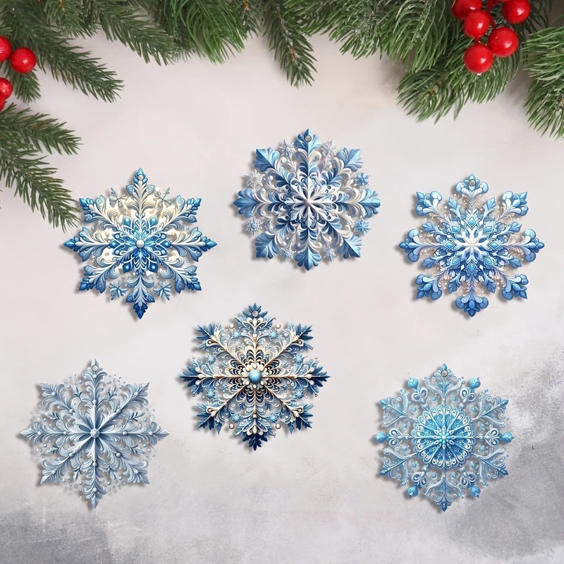 24件套圣诞节装饰品 圣诞雪花  圣诞挂件|undefined