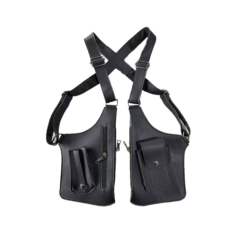 Vest Bag, Tactical Chest Bag, New Style Men's Retro Backpack, Armpit Bag, Multi-Functional Shoulder Bag, Outdoor Sports Bag for Men