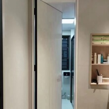 铝木门生产厂防潮防虫室内门极简隐形门可刷漆无框门平开门