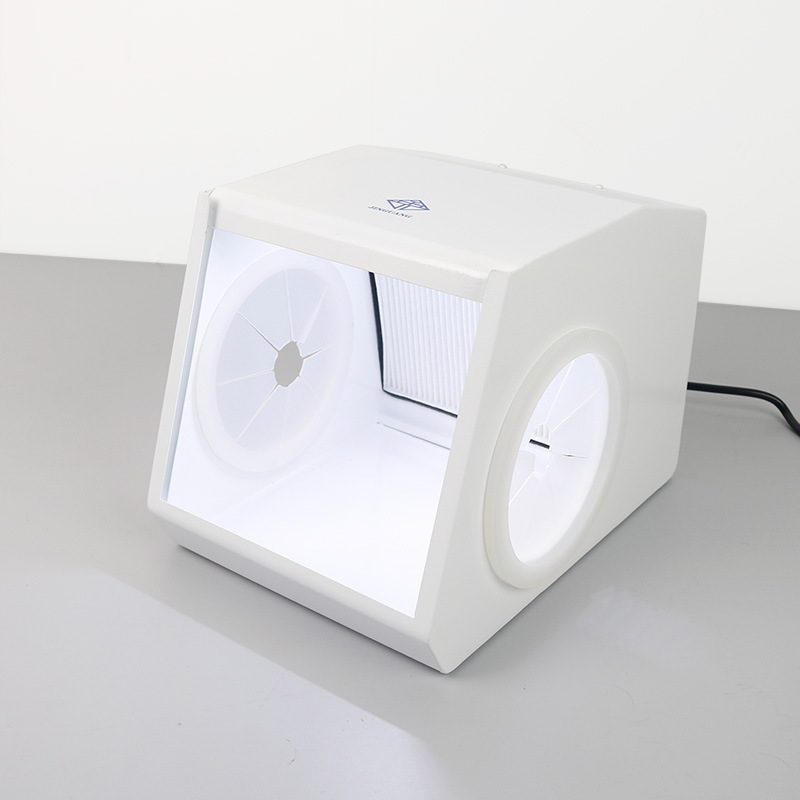 Caja antipolvo para arenado dental, cubierta protectora para técnico de máquina de arenado con óxido de aluminio, cubierta antipolvo para material dental.