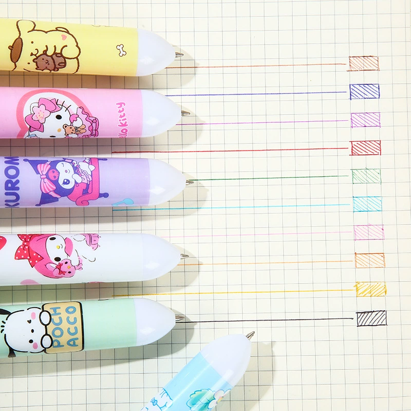 Creative cute multicoloured high quality ballpoint pen for students, with little bears