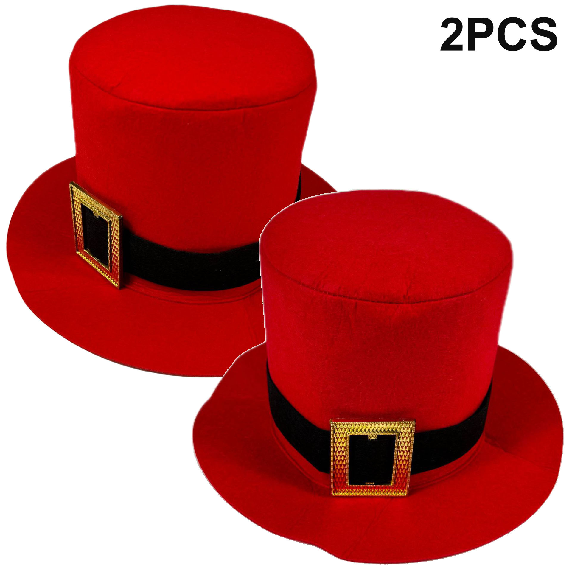 Juego de 2 piezas de fieltro rojo