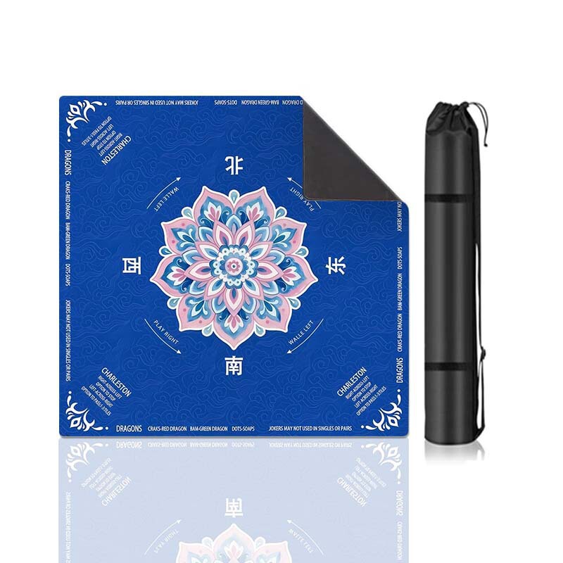 Retro-Style Diatomaceous Earth Table Mat, Non-Slip, Noise-Reducing Game Mat, Water-Absorbent, Dirt-Resistant, Wear-Resistant, Easy-Care Mahjong Mat