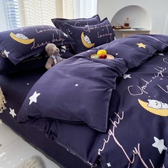 New cartoon quilt cover single piece 150x200 quilt cover 1.8 student dormitory sheets college students bedding on behalf of