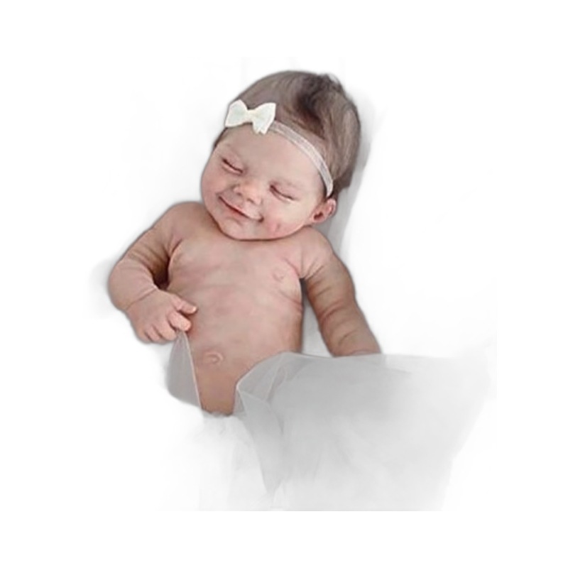 Muñeca bebé reborn realista de 20 pulgadas, muñeca terminada, cuerpo completo de plástico/tela, suministro para comercio electrónico transfronterizo