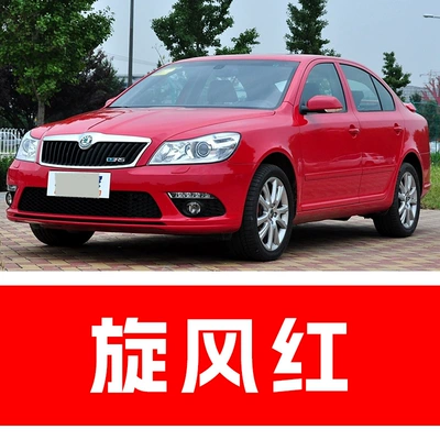 Avtomobil boya qələmləri — Skoda Car Touch-Up Pen - take-one-shot-and-two-color-paint-1-and-brightening-polish-1-and-then-send-a-tool-kit-sandpaper-cleaning-cotton-pen-tip-tornado-redflame-red