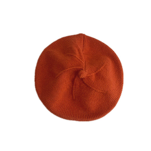Children's beret for girls, spring and autumn thin knit candy-colored artist hat for babies and toddlers, Korean-style baby hat, trendy