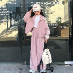 女童春秋套装洋气2025新款儿童秋季潮酷穿搭小女孩休闲运动服秋装