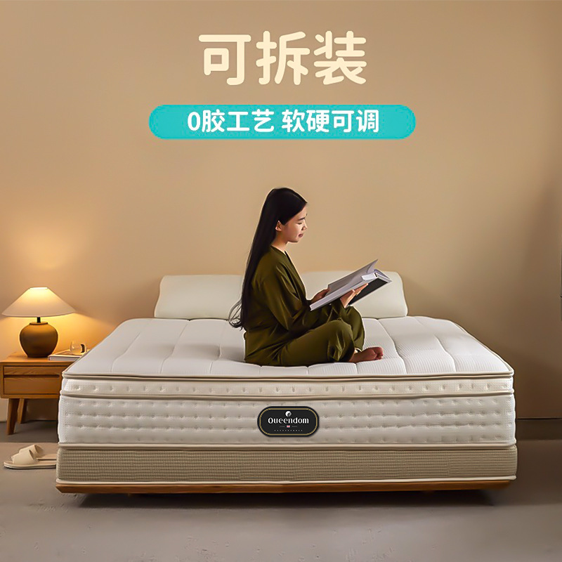 Queen Pandora Mattress, Detachable, Glue-Free, Home Use, Adjustable Softness, Spine-Protecting, Simmons Split-Type Queen Pandora Mattress, Detachable, Glue-Free, Home Use, Adjustable Softness, Spine-Protecting, Simmons Split-Type