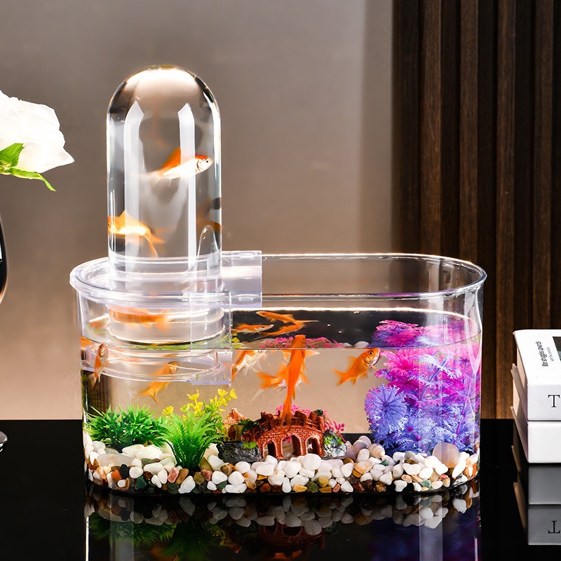 Transparent plastic creative aquarium