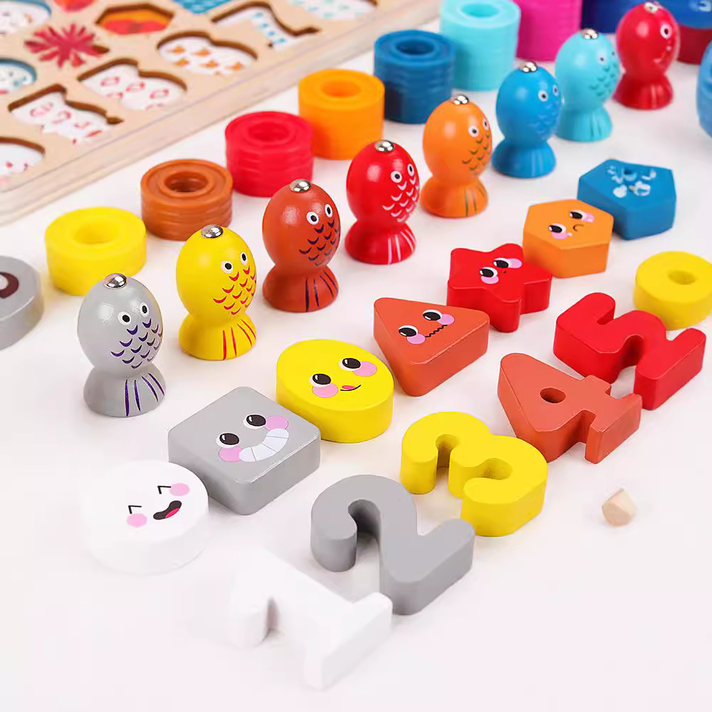 Bloques de construcción para bebés de madera ensamblados juguetes para bebés 1 inteligencia que beneficia a 2 años 3 rompecabezas 6 niños y niñas educación temprana en movimiento del cerebro