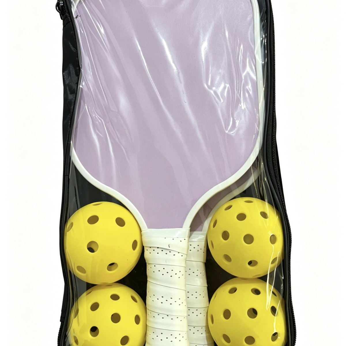 Manufacturer wholesale pickleball racket set with balls, featuring wooden, fiberglass, and carbon fiber pickleball rackets with various designs
