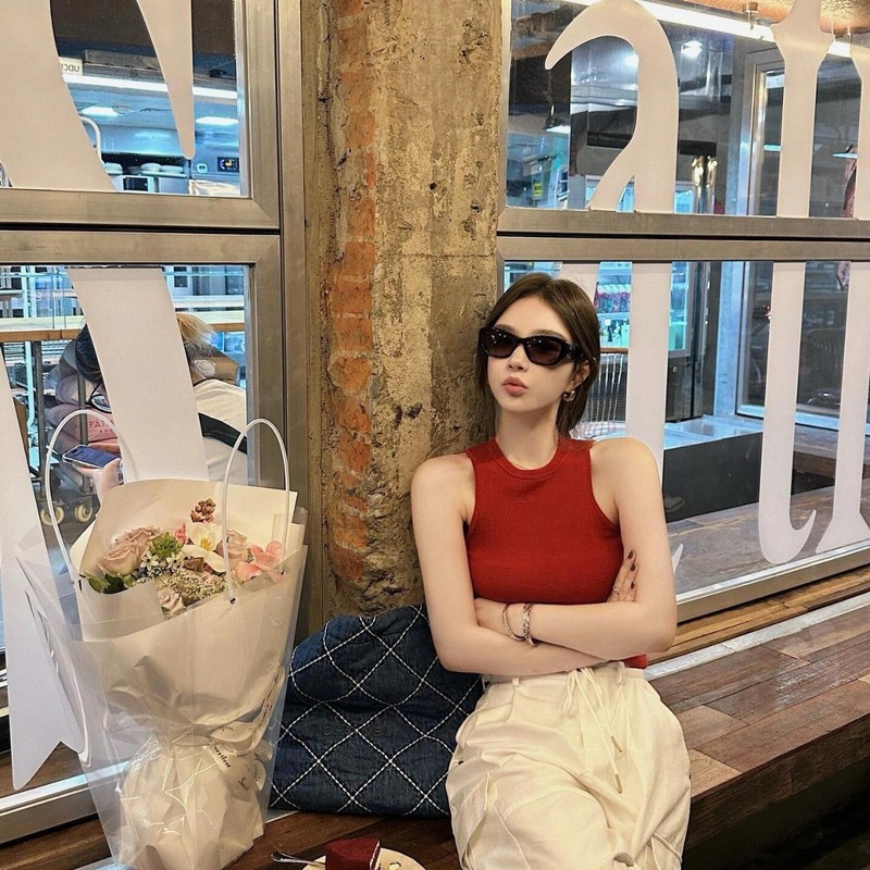 小香奶奶双C墨镜女王一博同款CH5493素颜复古时高端板材太阳眼镜|undefined