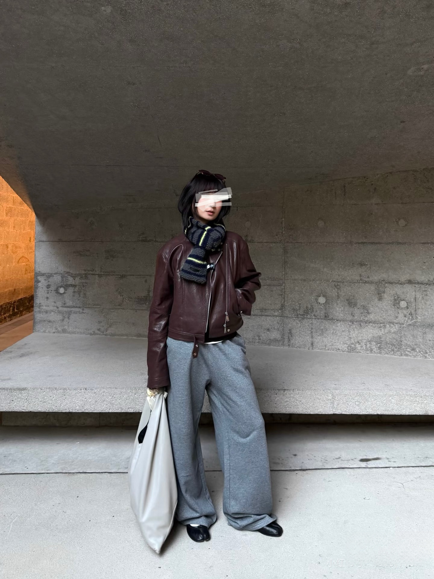 Nuevo relajado sensación de cintura media de algodón redondo de tela de lavar pantalones deportivos casuales 5334 mujeres