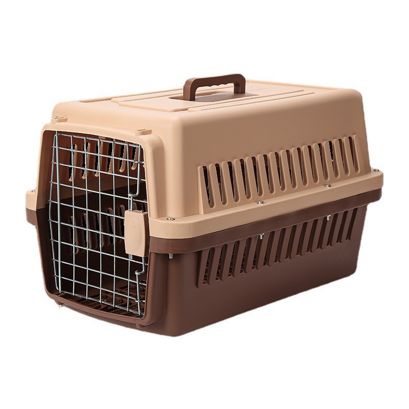 Caja de avión para mascotas, gato y perro, jaula para gatos portátil, jaula para perros pequeños, medianos y grandes, jaula para perros de transporte aéreo