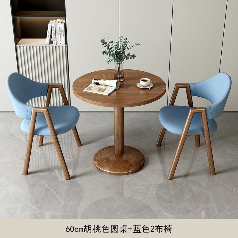 Juego de Mesa y Sillas de Comedor de Paneles de Madera Multifuncional para Cafetería y Hotel