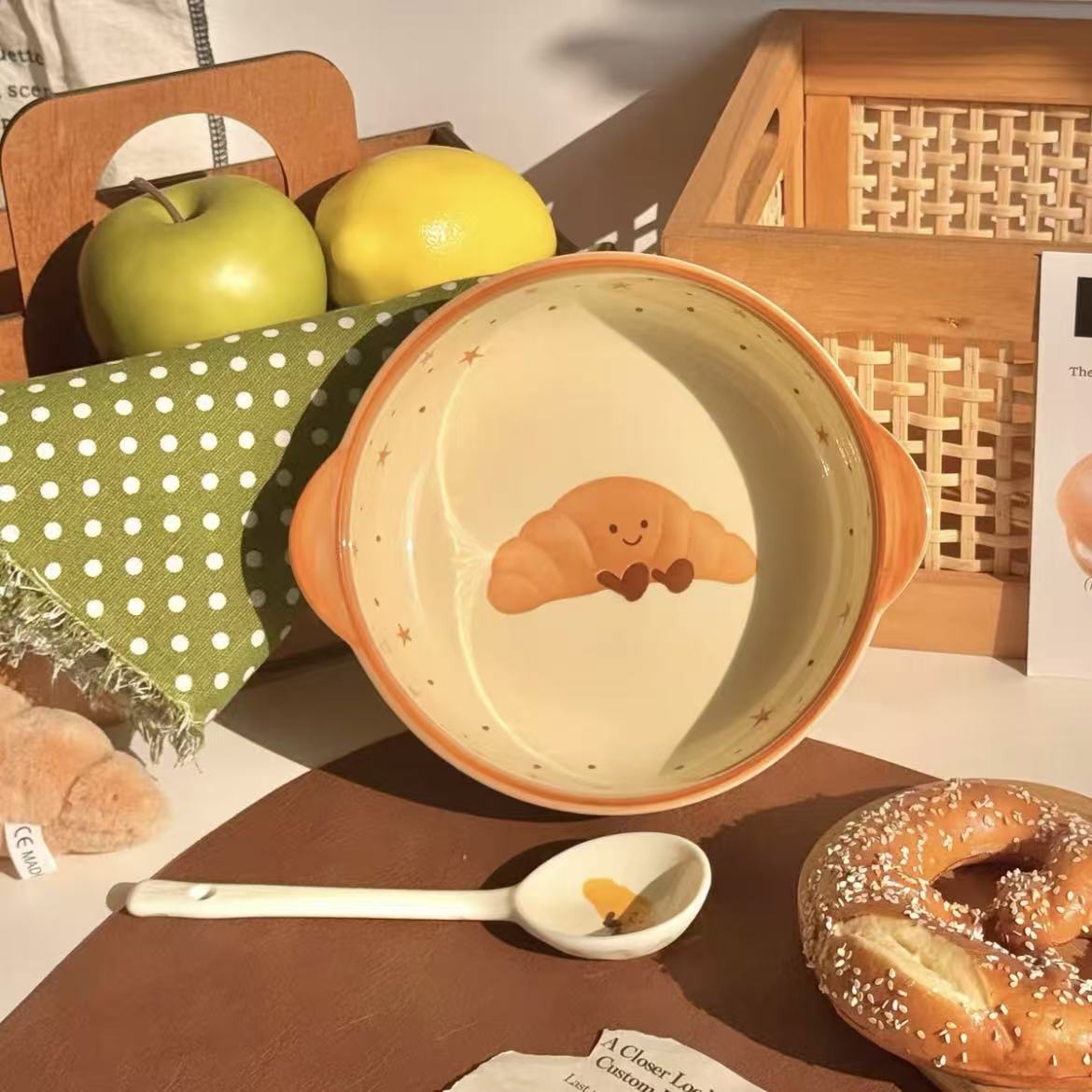 [Bread] 6-inch baby bowl + bread spoon