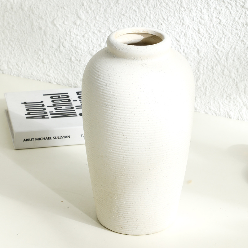 Wabi-sabi Style Vintage Ceramic Vases, Pots, Flower Arrangements, Decorative Items For Living Room, Homestay, Entrance_voghion.com