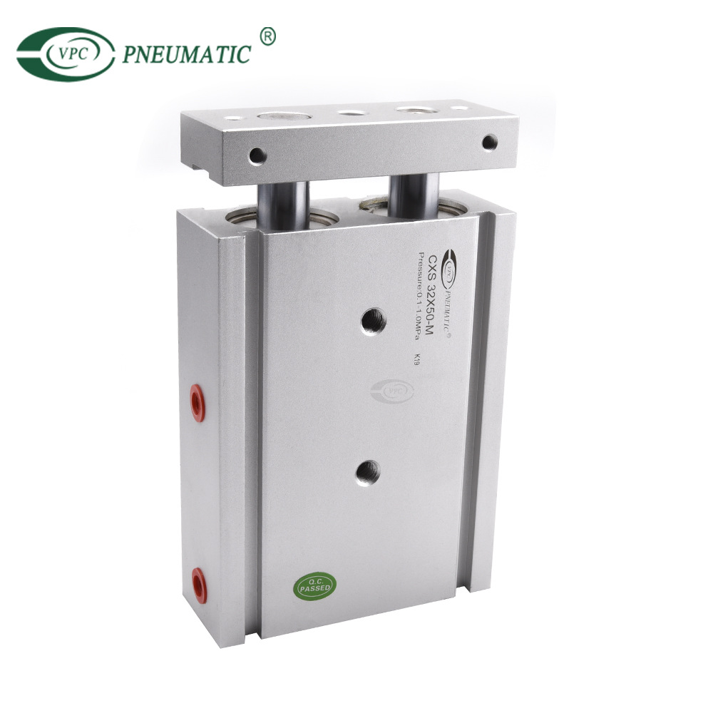 替换高质量SMC型CXS系列Ф6~Ф32双杆气缸活塞杆基本型双轴气缸