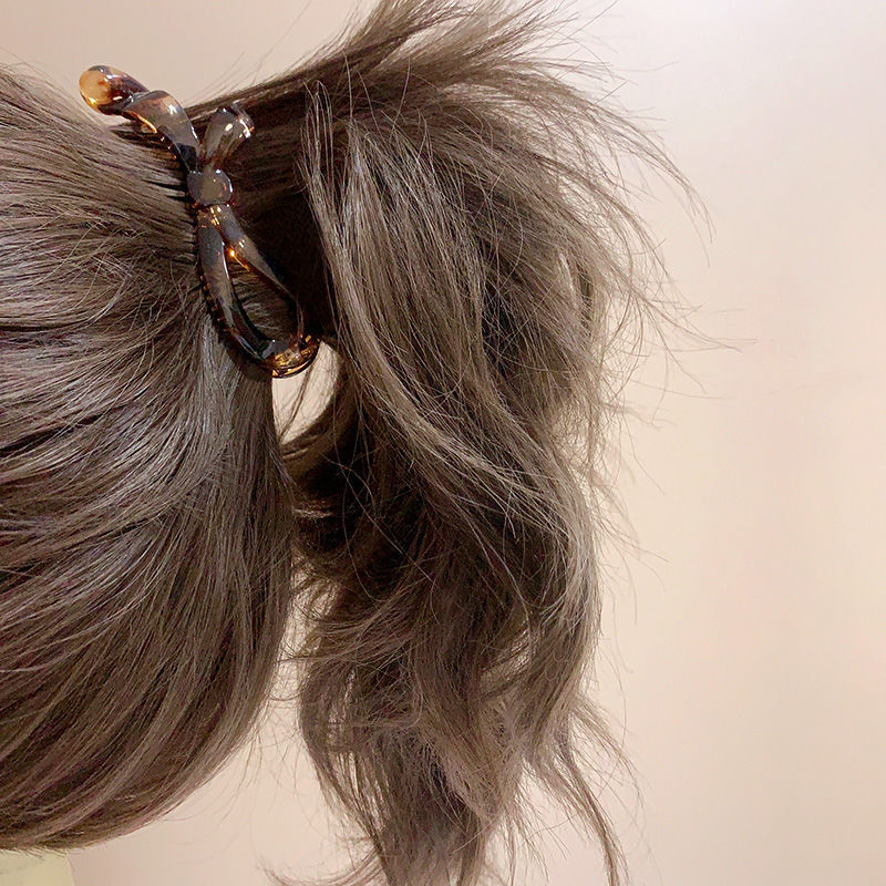 バナナクリップ垂直クリップハイポニーテールクリップ女性の韓国小型滑り止めヘアピンヘアピンインターネットセレブ気質ヘアクリップヘアアクセサリー|undefined