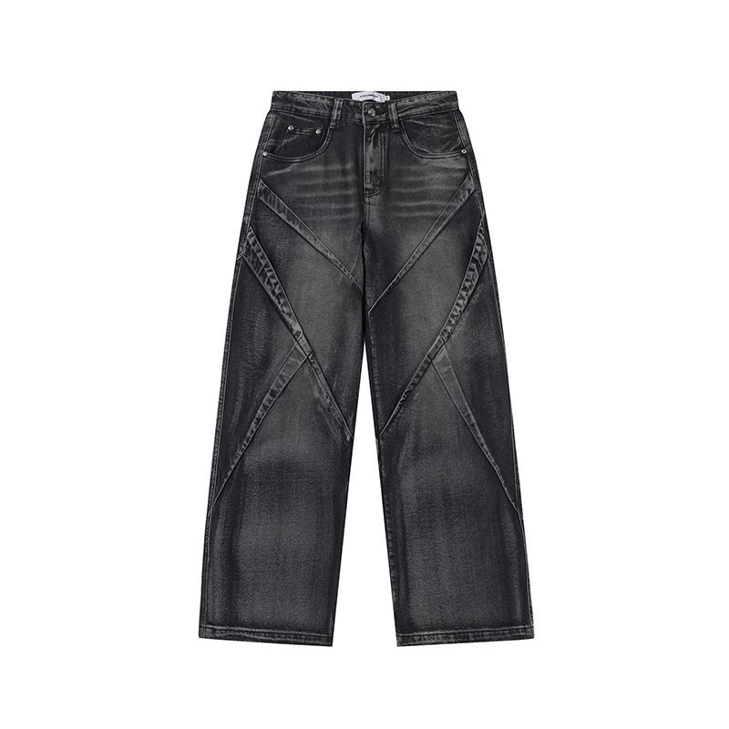 Moderne Ian 24 Herbst Herren New Style American Street Trendy Hochwertige Multi Fold Jeans_voghion.com