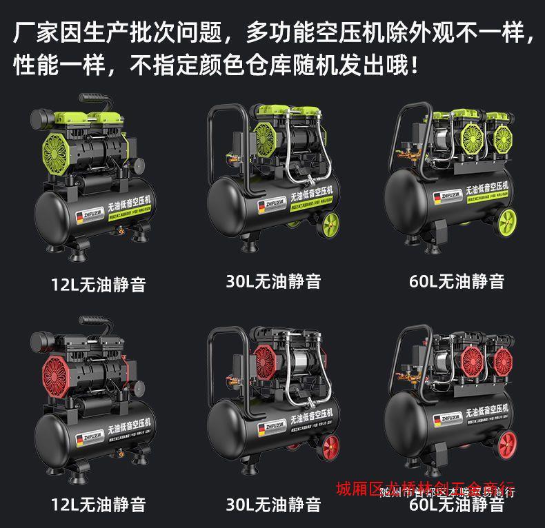 German Zhipu air compressor pump small 220v air compressor oil-free mute industrial grade woodworking high pressure
