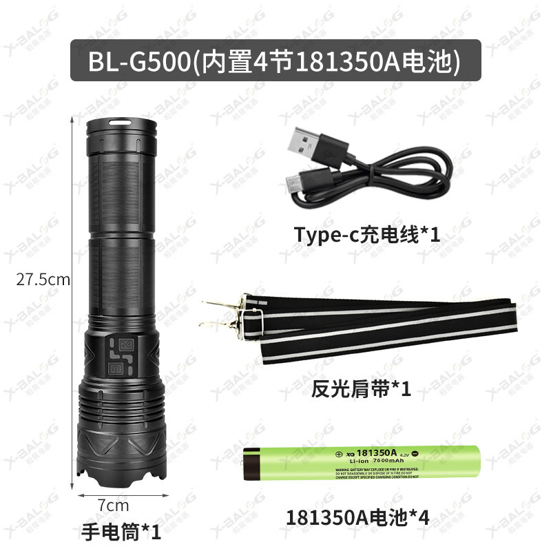 Nueva linterna de luz ultra brillante G400 disipación de calor láser zoom de alta lumen iluminación de campamento al aire libre
