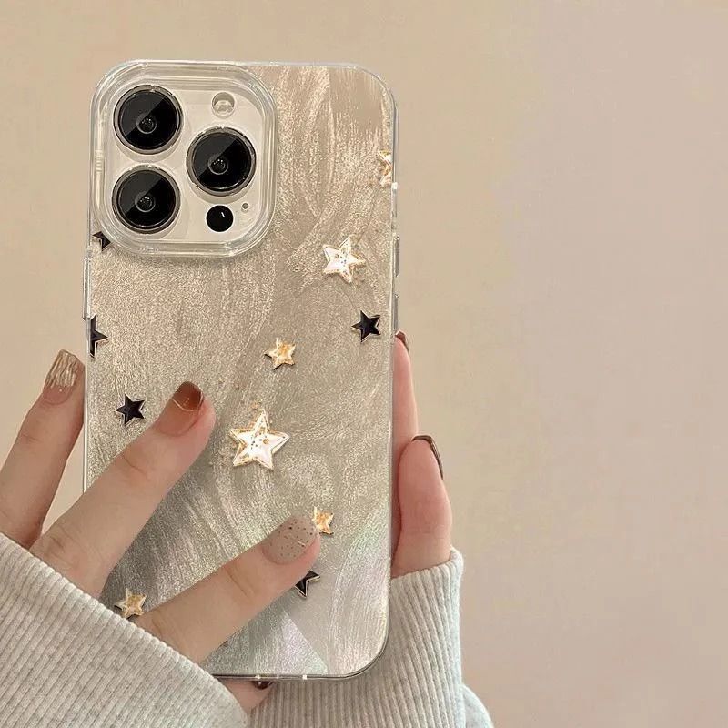 Minimalist Printed Stars Suitable for Apple 17Pro Mobile Phone Case Iphone16Plus Design 15 Hard Shell 14 Explosion Minimalist Printed Stars Suitable for Apple 17Pro Mobile Phone Case Iphone16Plus Design 15 Hard Shell 14 Explosion