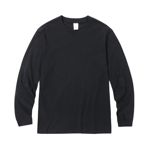 Starlight Pure Cotton Long-Sleeve Autumn T-Shirt, 230g Combed Cotton, Men's Casual & Business-Ready Solid-Color Base Layer