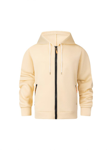 Cross-border Amazon AliExpress New Men's Spring Autumn Hooded Sweatshirt Zipper Pouch Sport Sweatshirt Factory Wholesale