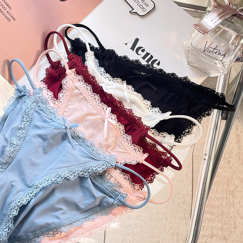 脚長下着、細ストラップビキニ、セクシーアイスシルク、欧米純情レース、シームレス速乾ガールズブリーフ|undefined